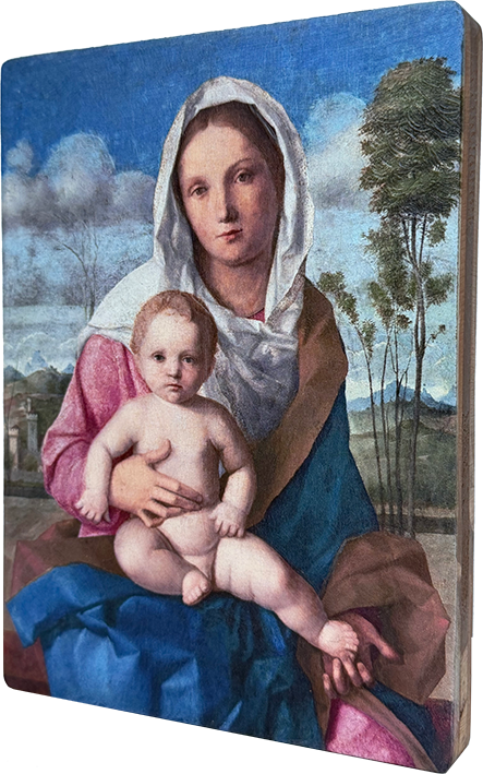 Madonna e Bambino in un paesaggio