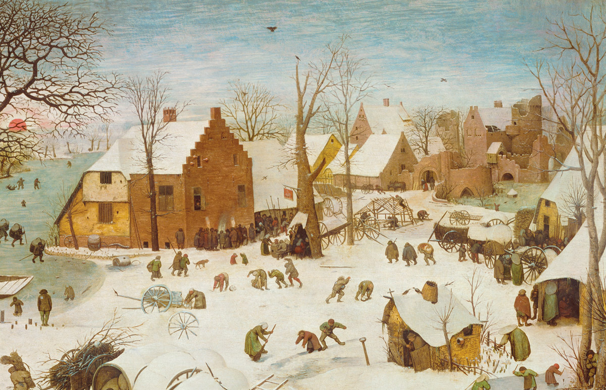 Il censimento di Betlemme (Particolare) - Bruegel, Pieter - il Vecchio