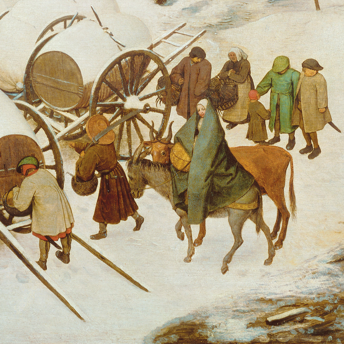 Il censimento di Betlemme - particolare - Bruegel, Pieter - il Vecchio