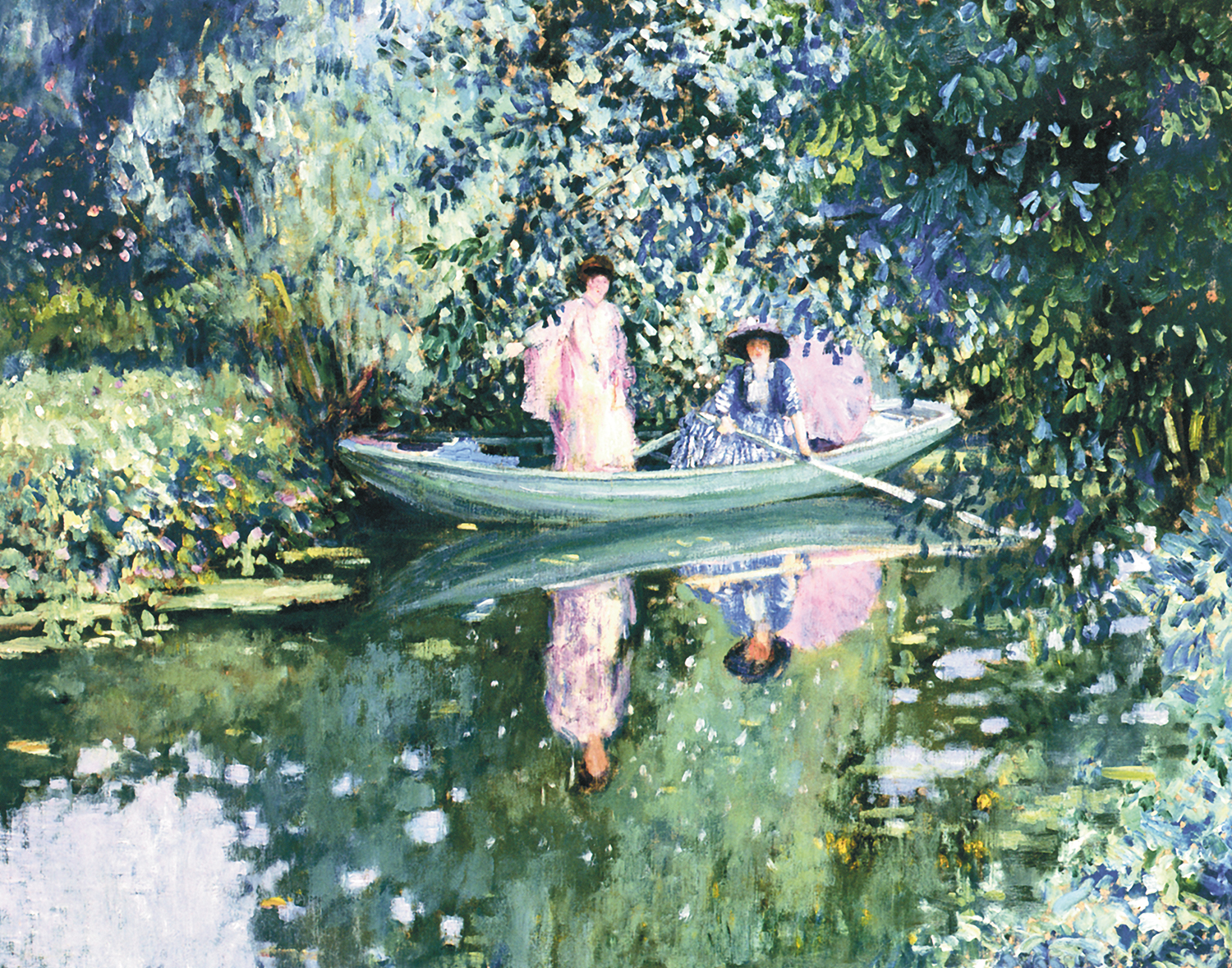 Due donne in barca - Frieseke, Frederick Carl