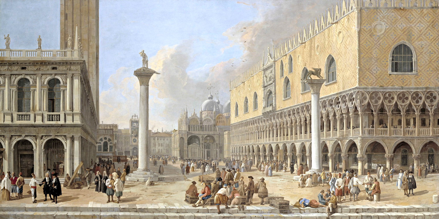 La Piazzetta a Venezia - Carlevarijs, Luca