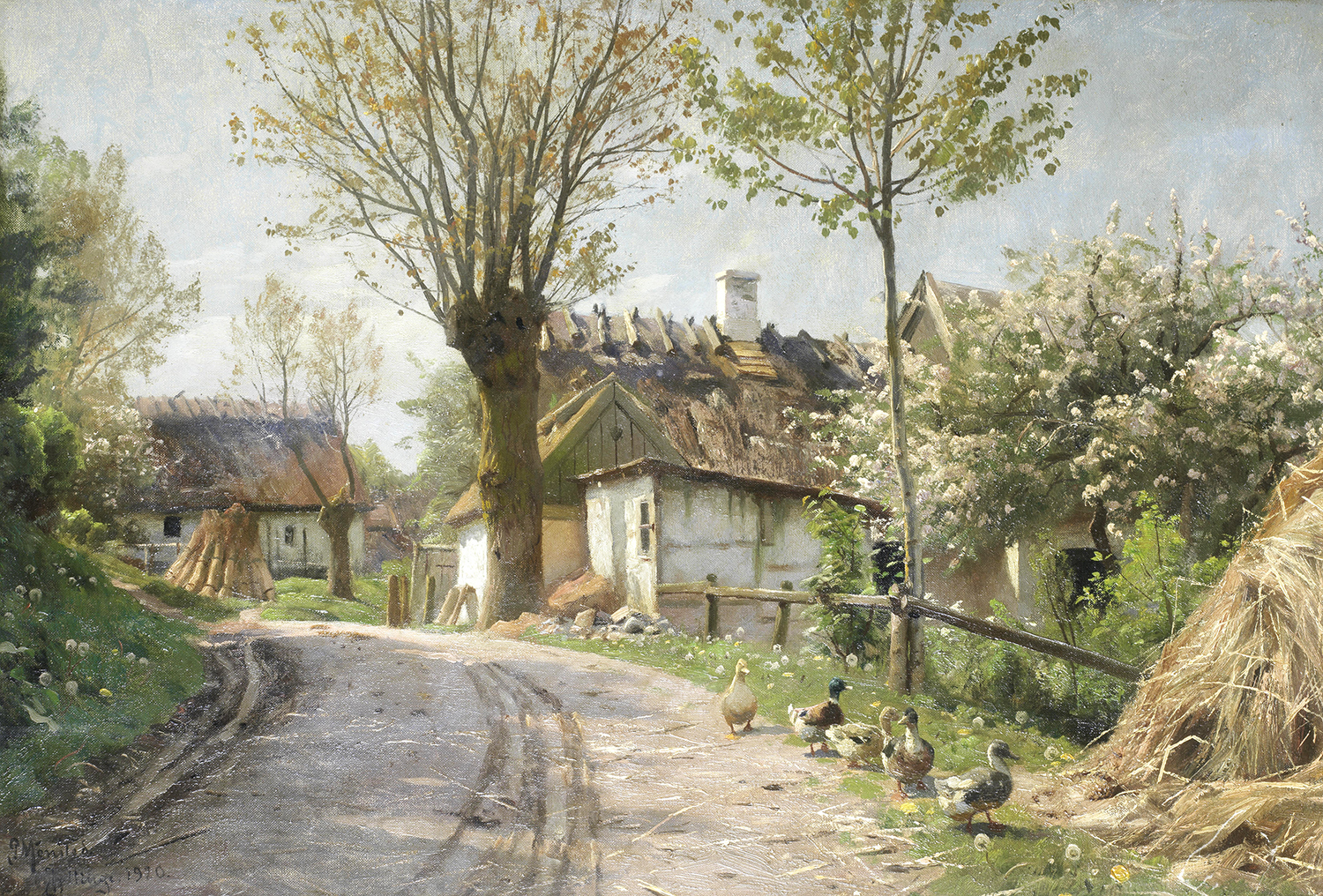 Stradina di campagna a Jyllinge - Mønsted, Peder Mørk