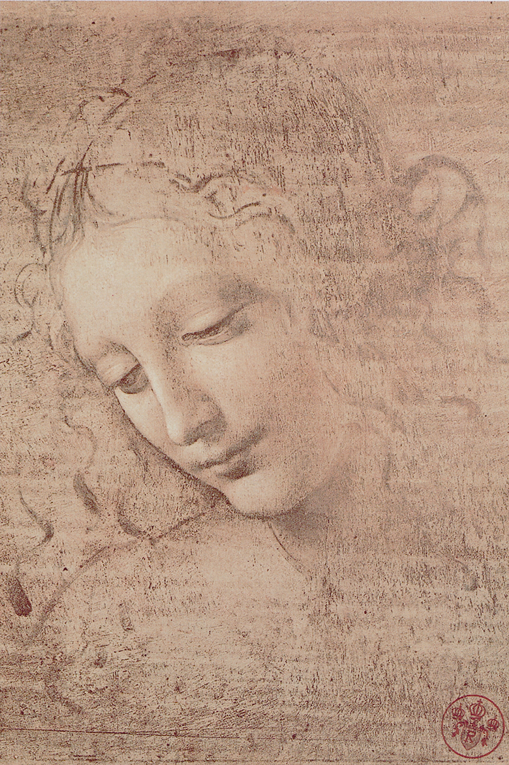 Testa di fanciulla (la scapigliata) - Leonardo da Vinci