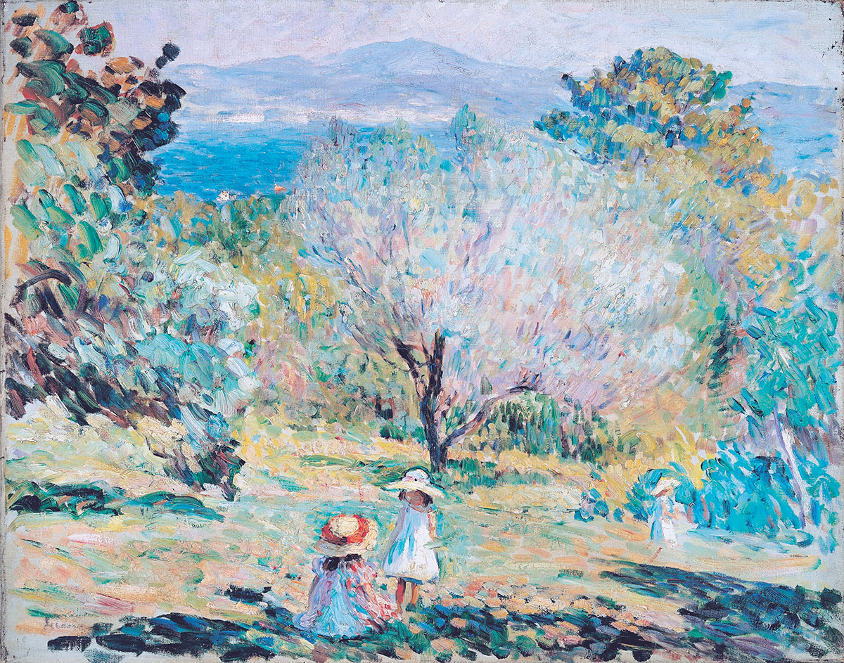 Giovinette in un paesaggio col mare - Lebasque, Henri