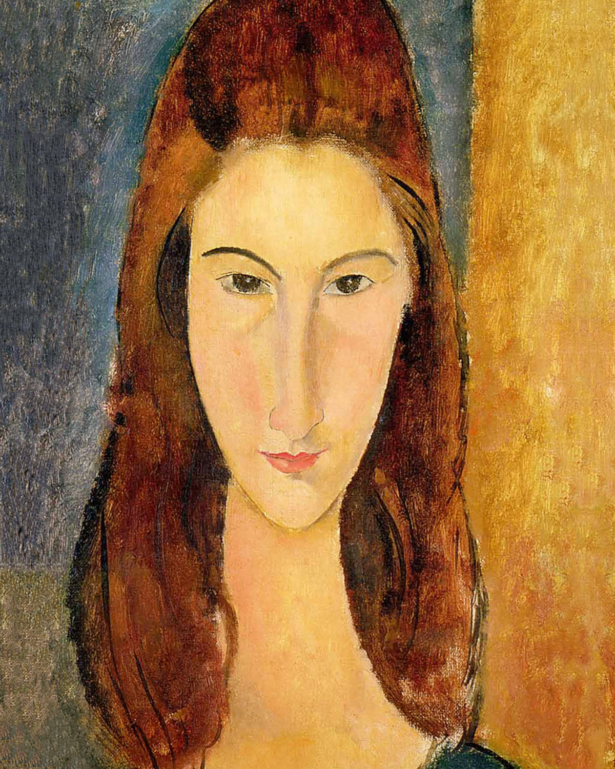Ritratto frontale di Jeanne Hebuterne - Modigliani, Amedeo