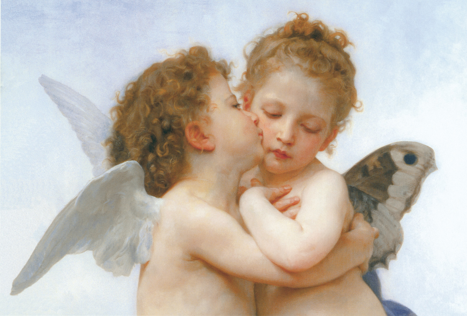 Amore e Psiche, bambini (part.) - Bouguereau, William Adolphe