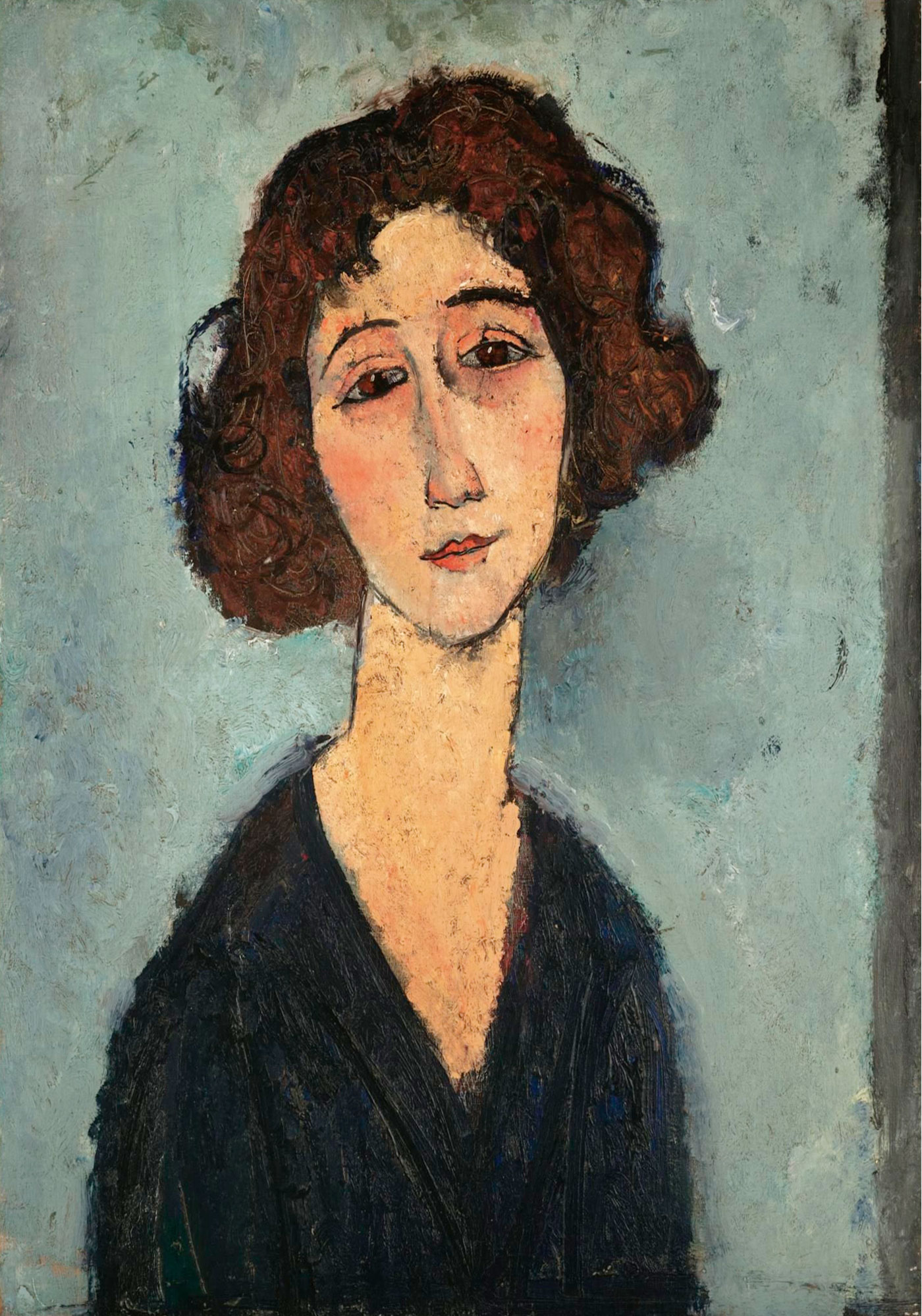 Ritratto frontale di giovane donna - Modigliani, Amedeo