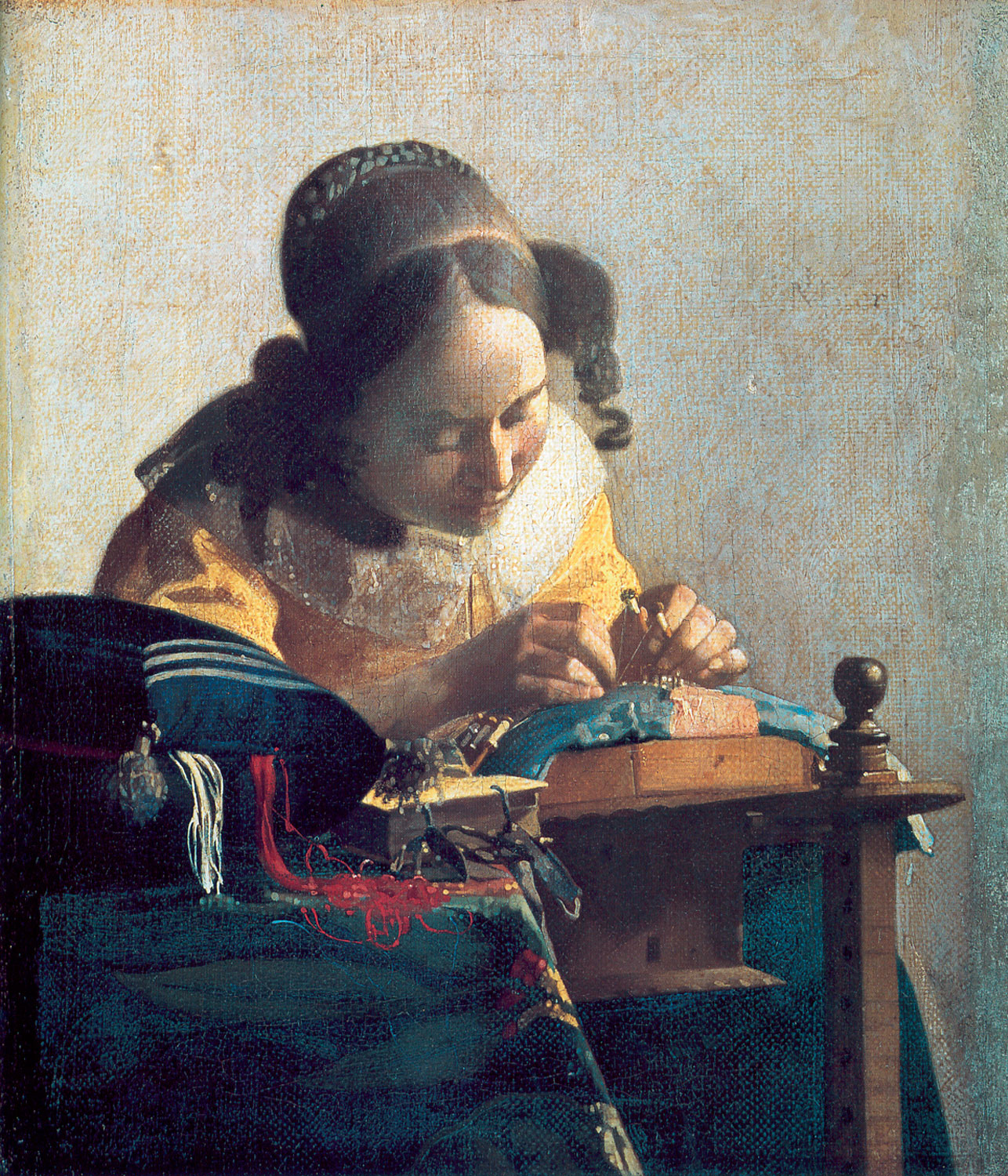La merlettaia - Vermeer, Johannes