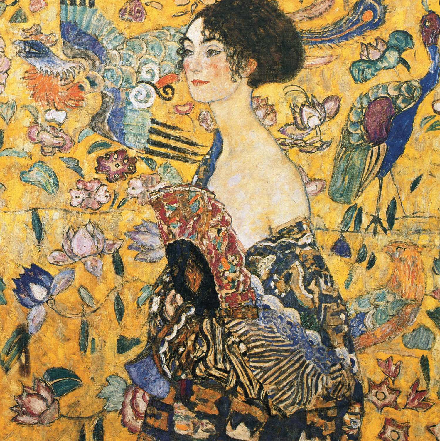 Donna con ventaglio - Klimt, Gustav