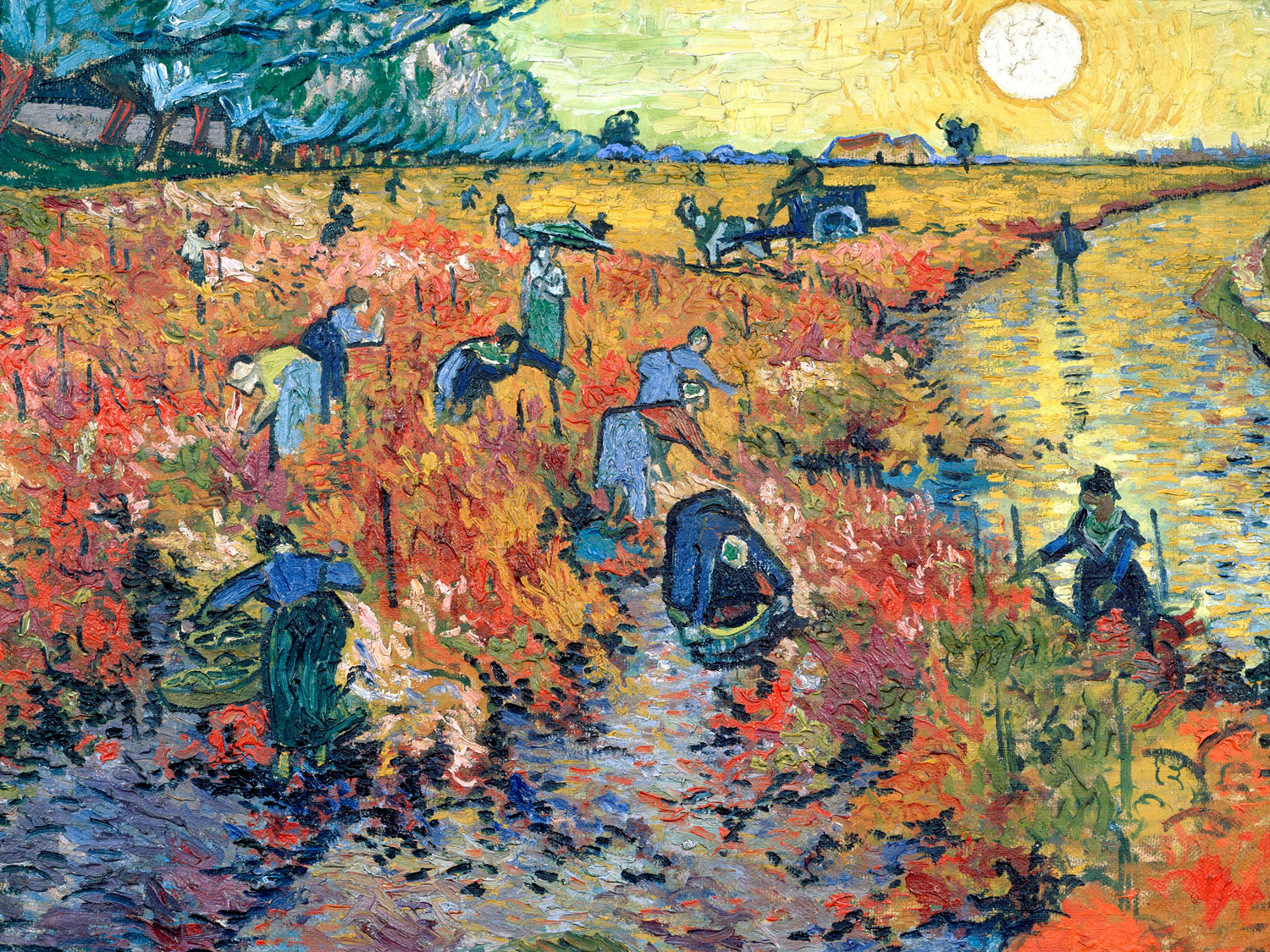 La vigna rossa ad Arles - Van Gogh, Vincent