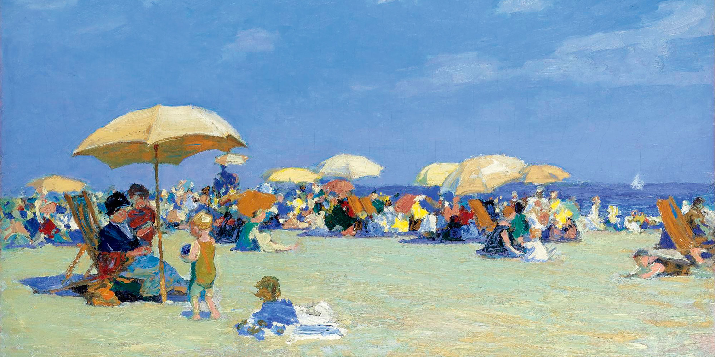 Spiaggia a Far Rockaway (particolare) - Potthast, Edward Henri