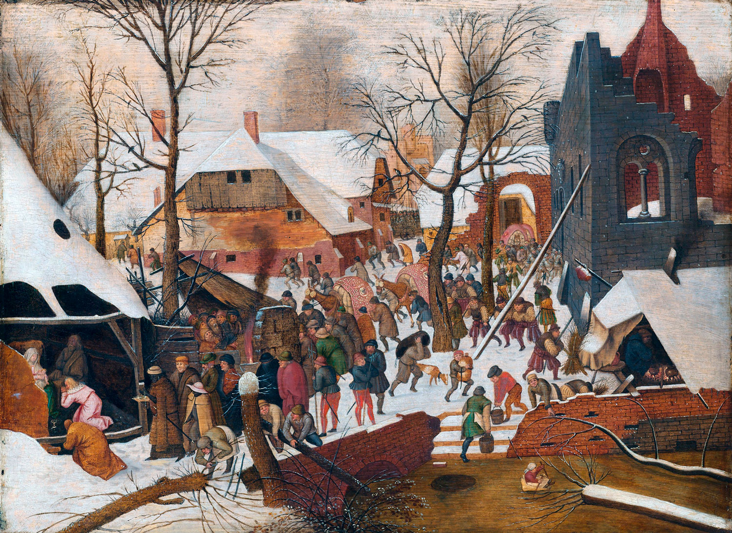 Adorazione dei Magi nella neve - Bruegel, Pieter - il Vecchio