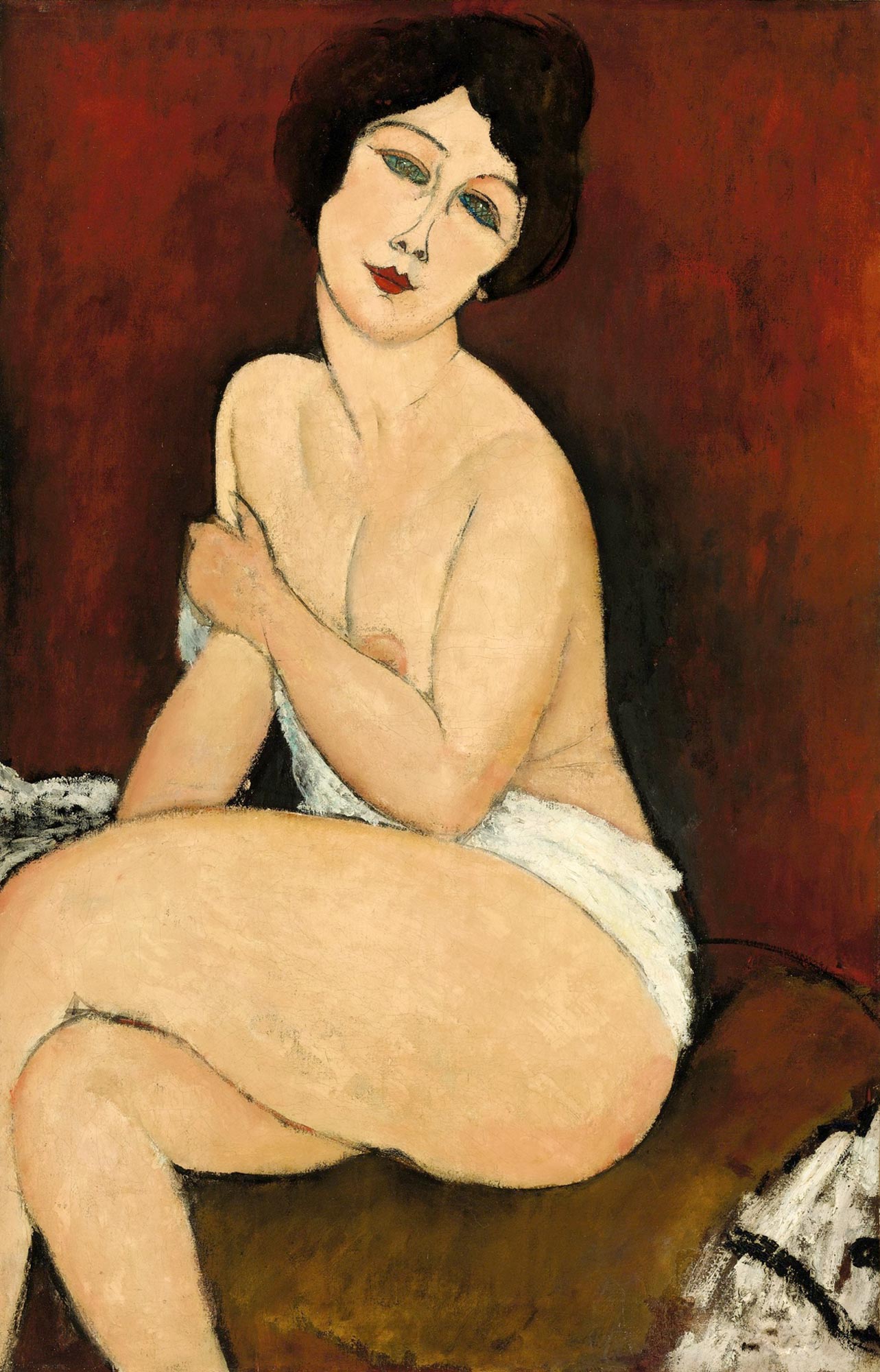 Nudo seduto su un divano - Modigliani, Amedeo
