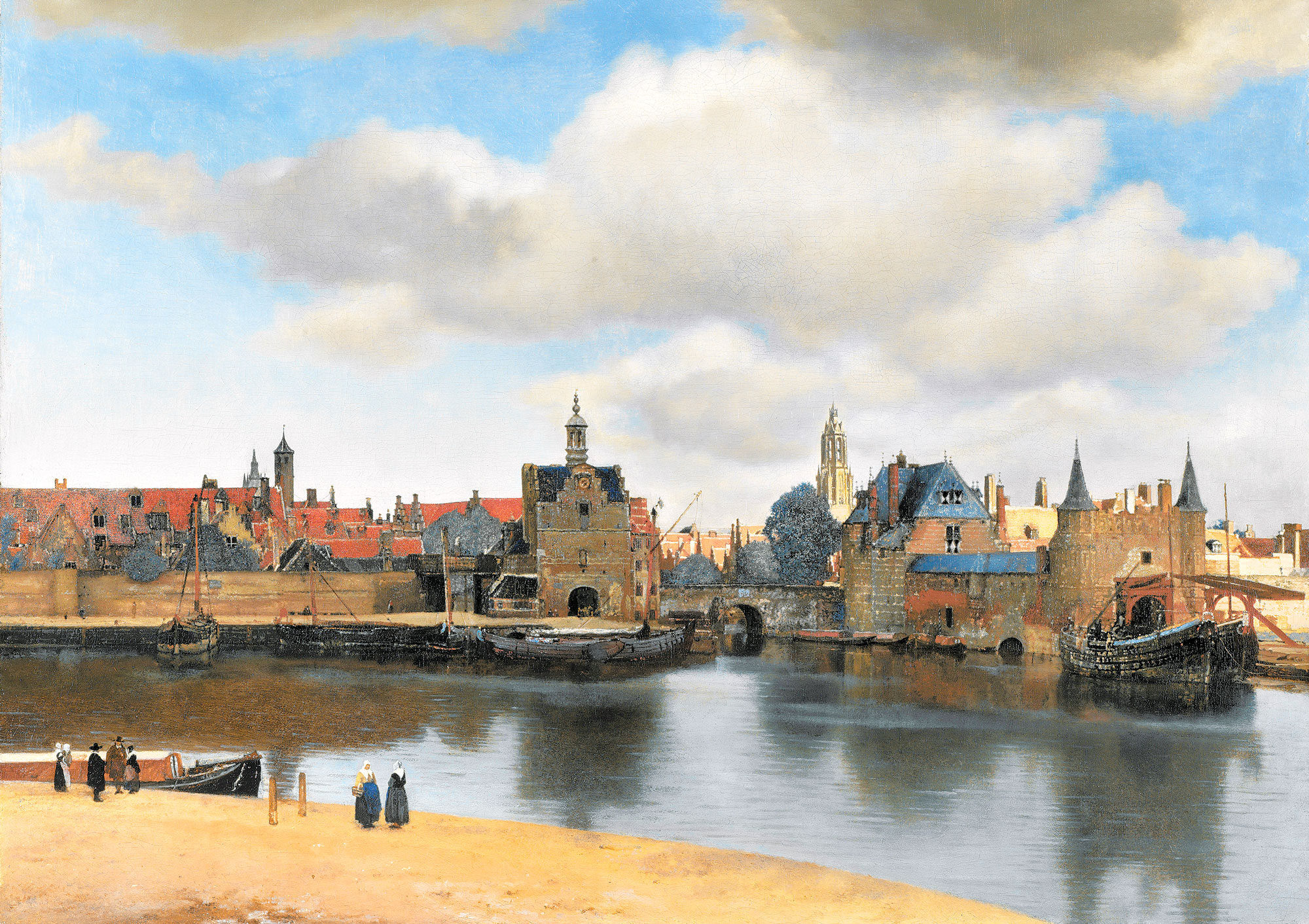 Veduta di Delft - Vermeer, Johannes