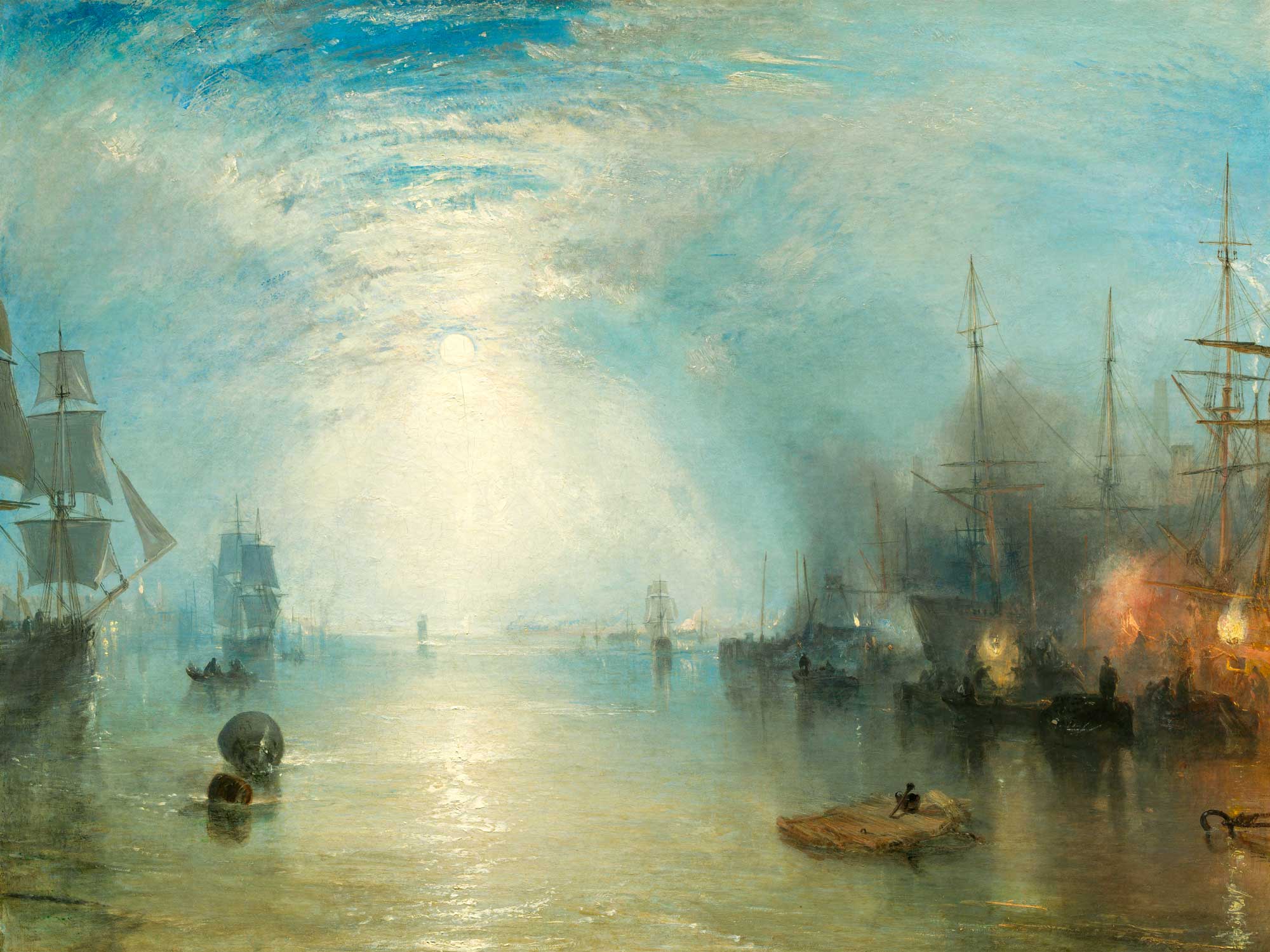 Chiglia che solleva carboni al chiaro di luna - Turner, William