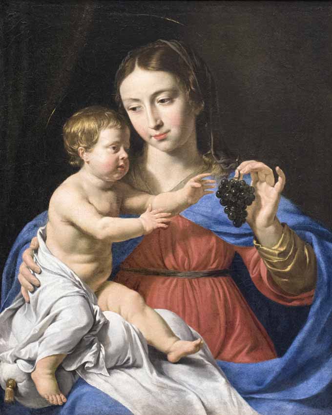Madonna con grappolo d’uva - Philippe De Champaigne