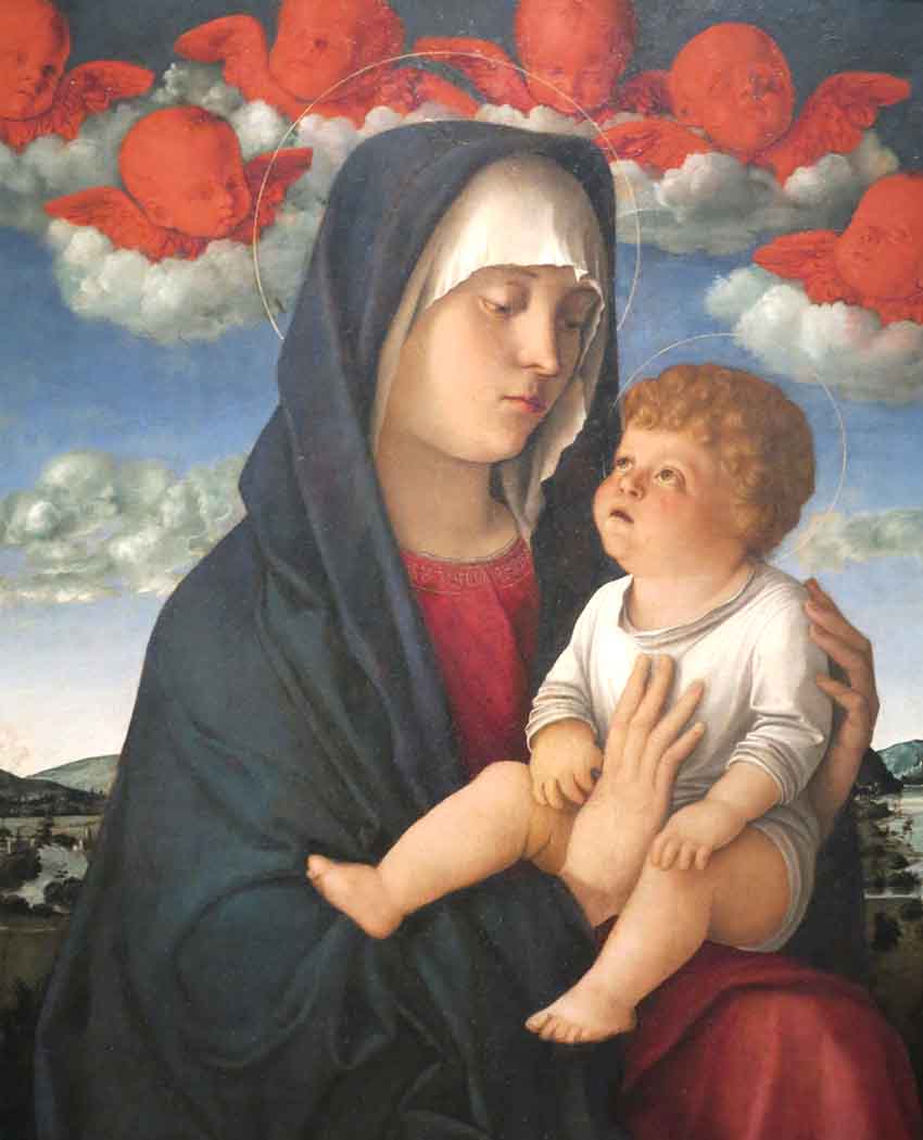 Madonna dai cherubini rossi - Bellini, Giovanni