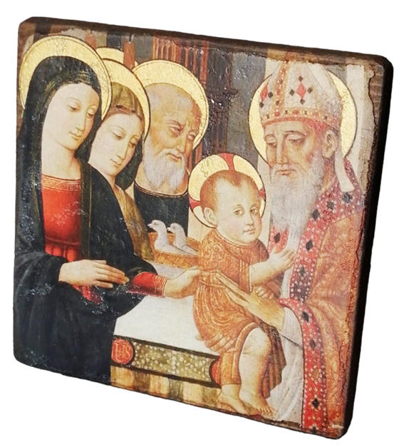 Presentazione al tempio (part.) - Scuola Piemontese del XV secolo